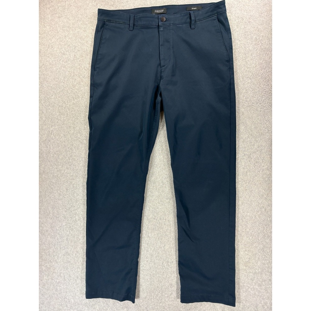 Proof Huckberry Straight Fit Chino Pants (Men's 36x32) Blue